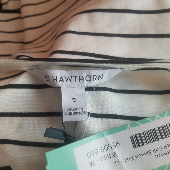 SOLD 41 Hawthorne Stitch Fix Women's Knit Top Stripes W - Picture 6 of 6